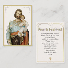 Mesa Tarjeta de oración devocional católica de San José
