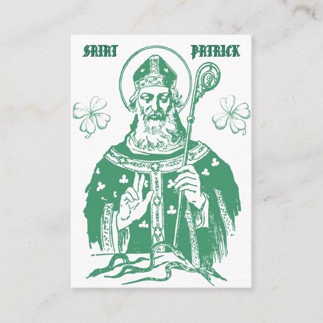 Mesa Tarjeta de oración devocional de San Patricio (Anverso)