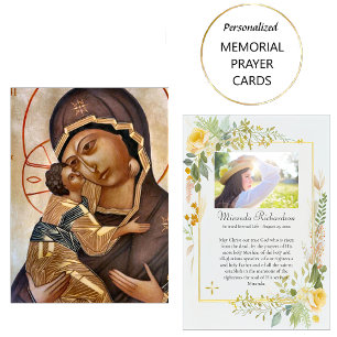 Mesa Tarjeta de oración funeraria de fotografía infanti