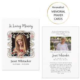 Mesa Tarjeta de oración funeraria de Rosas de marco pla