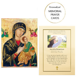 Mesa Tarjeta de oración funeraria Theotokos (Virgin Mar