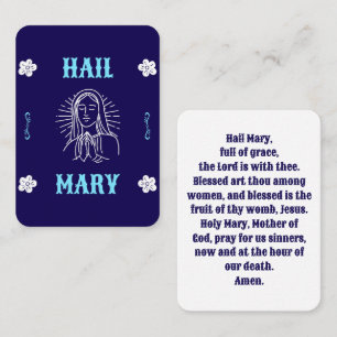 Mesa Tarjeta de oración Hail Mary - Lenguaje tradiciona
