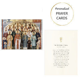 Mesa Tarjeta de oración ortodoxa de los mártires de Chi