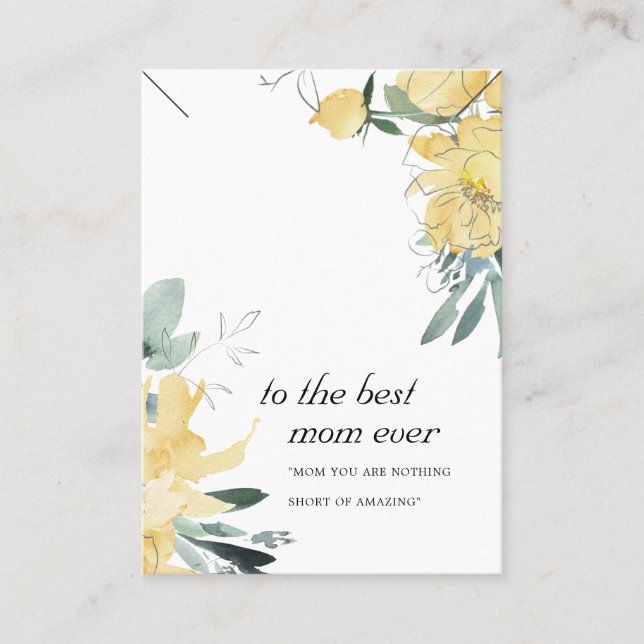 MESA TARJETA DE PANTALLA DE REGALO DE REGALO DE MOM DE  (Anverso)