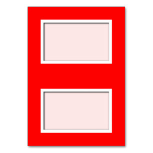 Mesa Tarjeta de personalizable Poppy Red Tented Place