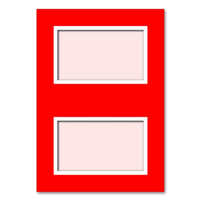 Mesa Tarjeta de personalizable Poppy Red Tented Place (Anverso)