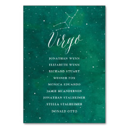 Mesa Tarjeta de plan de asiento para Boda de la Galaxia