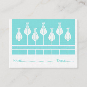 Mesa Tarjeta de plaza Boda floral Art Deco