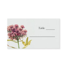 Tarjeta de plaza Boda Floral Floral