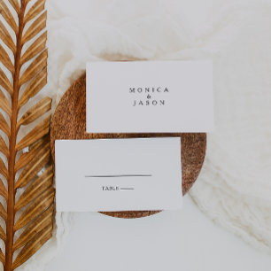 Mesa Tarjeta de plaza Boda plana Minimalista clásica