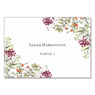 Mesa Tarjeta de plaza Boda Wildflower Meadow
