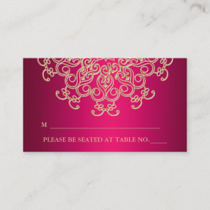 Mesa Tarjeta de plaza de asiento de inspiración india d