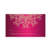 Tarjeta de plaza de asiento de inspiración india d