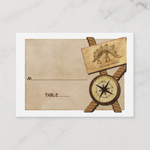 Mesa Tarjeta de plaza de Boda de aventuras Vintage