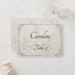 Mesa Tarjeta de plaza de Boda de encaje bordado