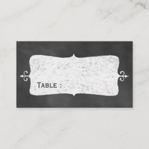 Mesa Tarjeta de plaza de Chalkboard