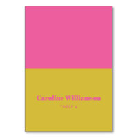 Tarjeta de plaza del Personalizado amarillo dorado
