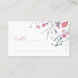 Mesa Tarjeta de plaza plana Wildlowers