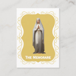 Mesa Tarjeta de plegaria Memorare - Fondo de oro