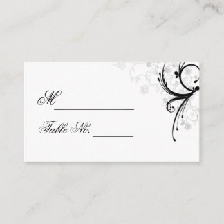 Mesa Tarjeta de posición Boda de desplazamiento floral