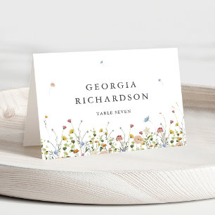 Mesa Tarjeta de posición Minimalista del jardín de flor