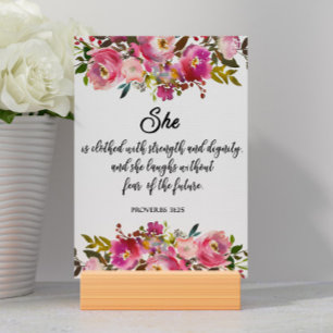 Mesa Tarjeta de proverbios bíblicos