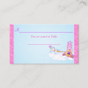 Mesa Tarjeta de recepción de hadas rosadas Fantasy Fair