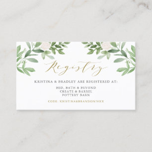 Mesa Tarjeta de registro de Bodas de flores blancas y v