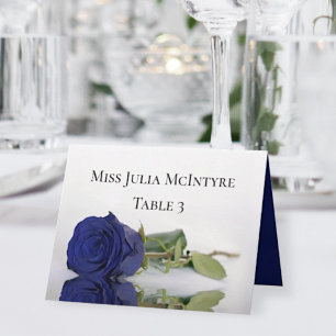 Mesa Tarjeta de Rosa azul de la marina DIY Fold Place