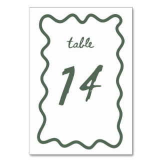 Mesa Tarjeta de tabla 14