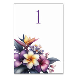 Mesa Tarjeta de tabla Boda-floral tropical