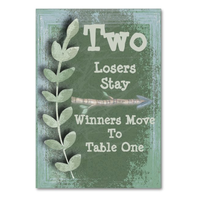 Mesa Tarjeta de tabla Boho Arrow Bunco #2 (Anverso)