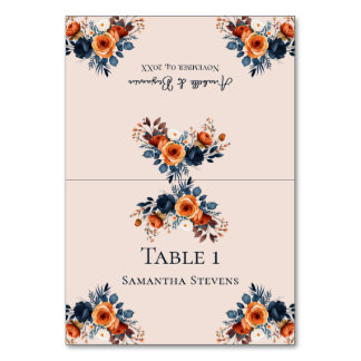 Mesa Tarjeta de tabla de acompañamiento de Naranja quem