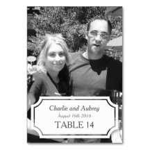 Tarjeta de tabla de fotos Boda personalizada del p