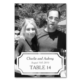 Mesa Tarjeta de tabla de fotos Boda personalizada del p