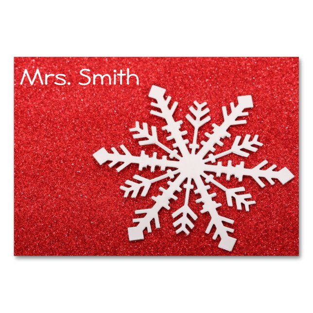 Mesa Tarjeta de tabla de navidades (Anverso)