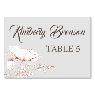Mesa Tarjeta de tabla de nombres de invitados individua