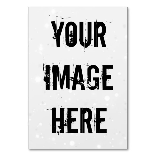 Mesa Tarjeta de tabla de Personalizable completa (Anverso)