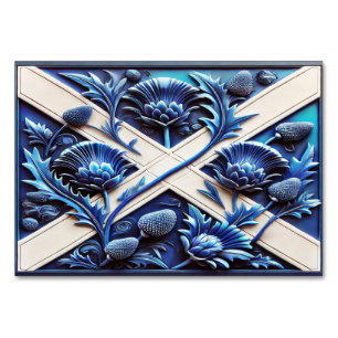 Mesa Tarjeta de tabla especial con Scottish Thistles