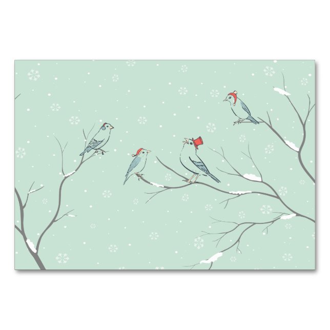 Mesa Tarjeta de tabla familiar de navidades (Anverso)