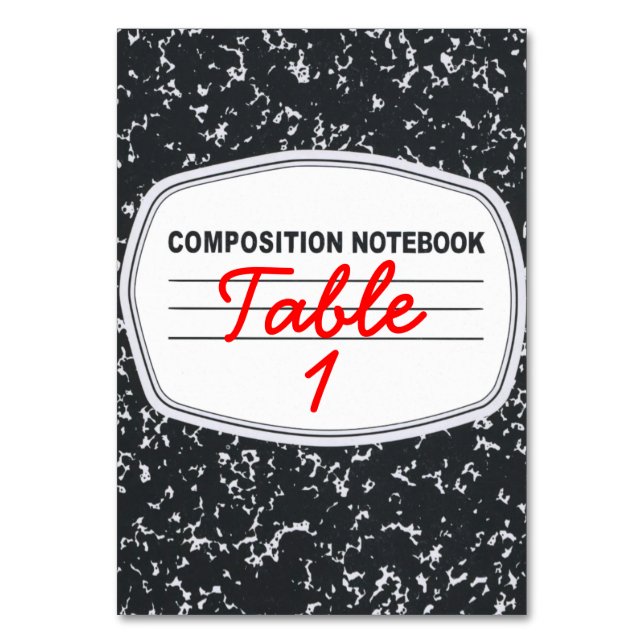 Mesa Tarjeta de tabla para portátiles de composición de (Anverso)