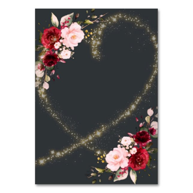 Mesa tarjeta de tabla personalizable (Anverso)