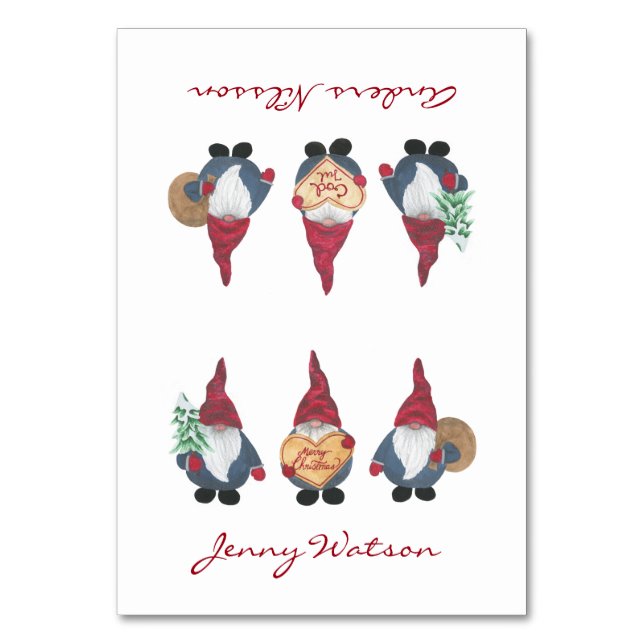 Mesa Tarjeta de tabla plegada Tomten (Anverso)