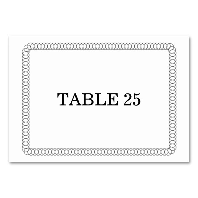 Mesa Tarjeta de tabla redondeada envolvente Ebony (Anverso)