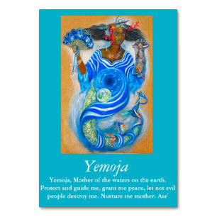 Mesa Tarjeta de tabla Yemoja
