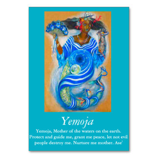 Mesa Tarjeta de tabla Yemoja
