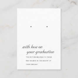 MESA TARJETA DE VISUALIZACIÓN DE GRADUACIÓN EN BLANCO Y