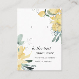 MESA TARJETA DE VISUALIZACIÓN DE LA MOM DE SOL AMARILLO