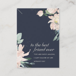MESA TARJETA DE VISUALIZACIÓN DE NAVY RUBOR FLORAL FRIE