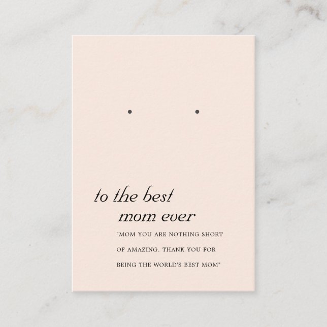 MESA TARJETA DE VISUALIZACIÓN DE REGALO DE LA MADRE DE  (Anverso)